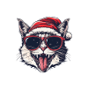 Cat Christmas Funny