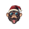 Monkey Christmas Funny