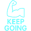 Durchhaltearm Keep Going