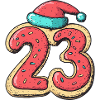23 Number Cookie Christmas