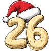 26 Number Cookie Christmas