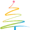 Rainbow Spiral Christmas Tree