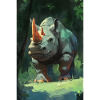 Illustration of a rhinoceros