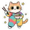 Cat Ramen Bunter Kimono