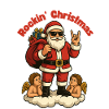 Rockin' Christmas Santa Vibes