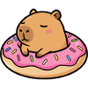 Kapibara in donut
