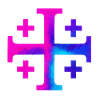 Kairos Cross (Jerusalem Cross) – Galaxy