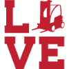 Liebe zum Lager  und Spedition– Gabelstapler