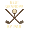 Bedste bedstefar efter Par Funny Golf Lover Design
