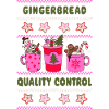 Gingerbread Quality Control - Pink Christmas