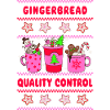 Gingerbread Quality Control - neon pink