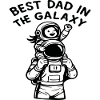 Bester Vater in der Galaxis Astronaut