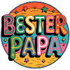 Bester Papa Farbexplosion