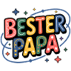 Bester Papa – bunte Buchstaben