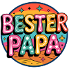 Bester Papa Retro