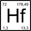 Hafnium Elementtile – Minimal