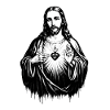 Heart of Jesus Light Sign