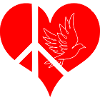 Heart Peace Dove