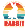 Retro Bunnies Saying Be Yourself