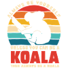 Koala Motto Retro Sunset