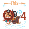 4th Birthday Pirate