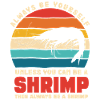 Shrimp Theme Retro Sunset