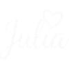 Julia Name font with heart