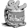 Glühwein Keks Mug Illustration Lebkuchenmann