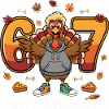Thanksgiving Turkey Hoodie 60s