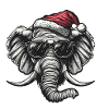 Elephant Christmas Funny