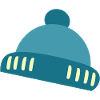 Beanie Blue Accent Pattern