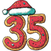 35 Number Cookie Christmas