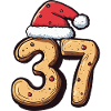 37 Number Cookie Christmas
