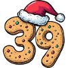 39 Number Cookie Christmas