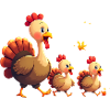 Bébé dinde de Thanksgiving