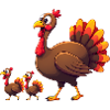 Bébé dinde de Thanksgiving