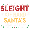 Weihnachtsmann-Handplan groß