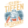 Tauchen Ich bin tiefenentspannt Taucherhelm