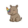 Rainbow Rhino