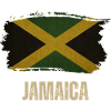 Jamaica grunge flag, I love Jamaica