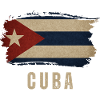Drapeau grunge de Cuba, fier Cubain