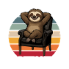 Offizielles Arbeitsshirt Faultier Büro Spruch