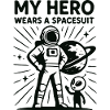 Space Hero in a Spacesuit