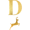Golden Deer Letter - Gift Idea