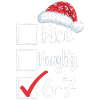 Nice Naughty 6-7 Weihnachtsshirt