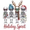 Skeleton Christmas Shirt – Holiday Spirit