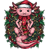 Funny Axolotl Christmas Shirt Gift