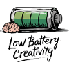 Humour créatif – batterie vide, idées perdues