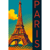 Paris PopArt Skyline Tour Eiffel