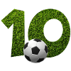 NO. 10 NUMERO 10 CALCIO 10° COMPLEANNO